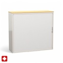 Metallschrank Lista LO Storage mit Rollladen (Crème, mit Schlüssel)