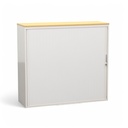 Metallschrank Lista LO Storage mit Rollladen (Crème, mit Schlüssel)