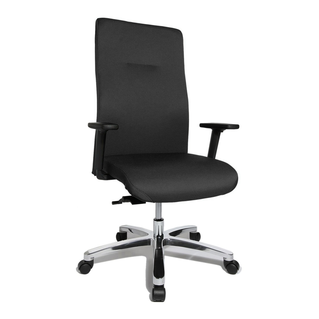 Bürostuhl Topstar Big Star 20 mit 2D Armlehnen, Schwarz/Verchromt, Sehr gut, Ergonomischer Stuhl - ideal für flexibles Arbeiten
