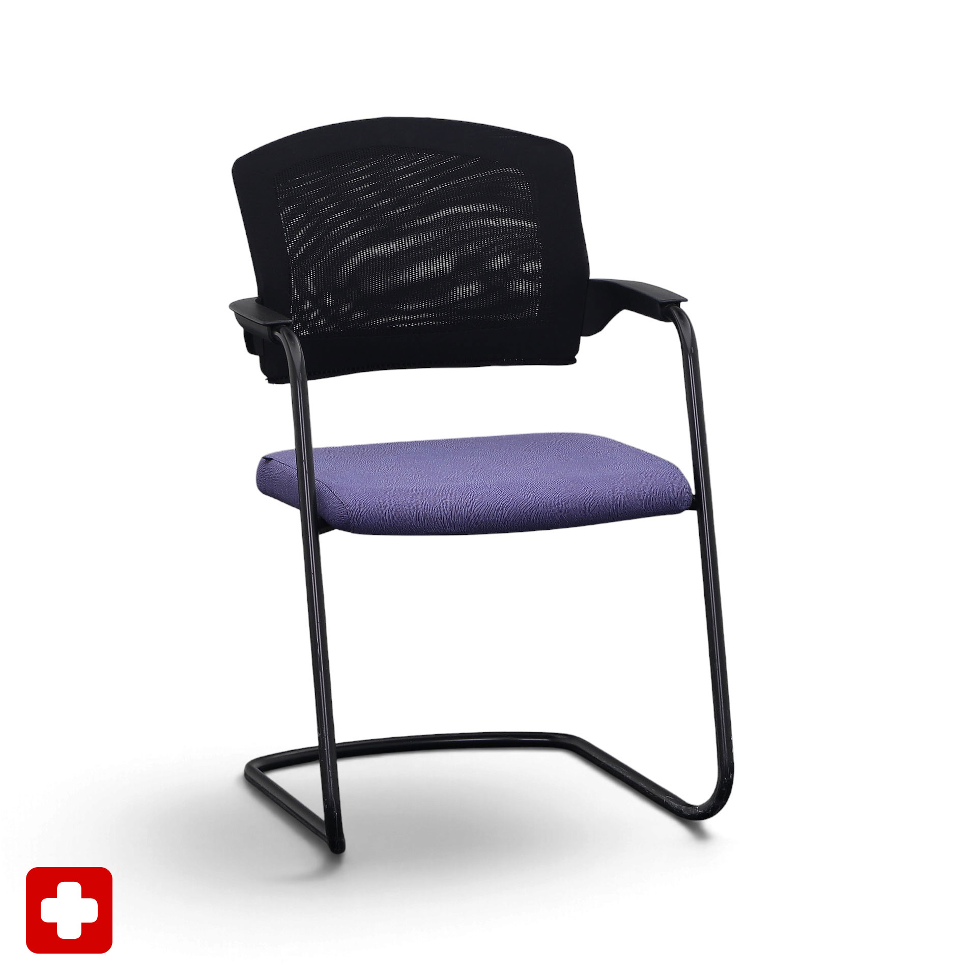 Chaise cantilever empilable Sitag El100 Bleu, Normalement utilisé - Parfait pour les visiteurs et les invités