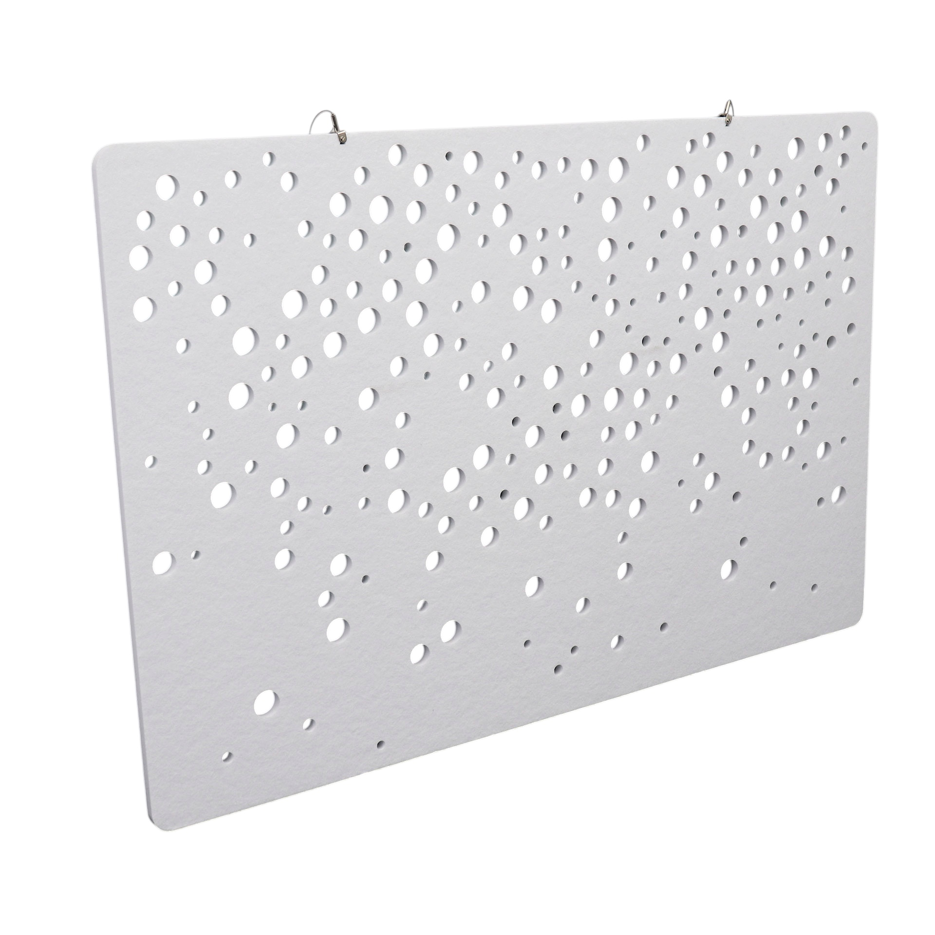 Écran acoustique de plafond, Blanc, 280 x 2 cm, Normalement utilisé