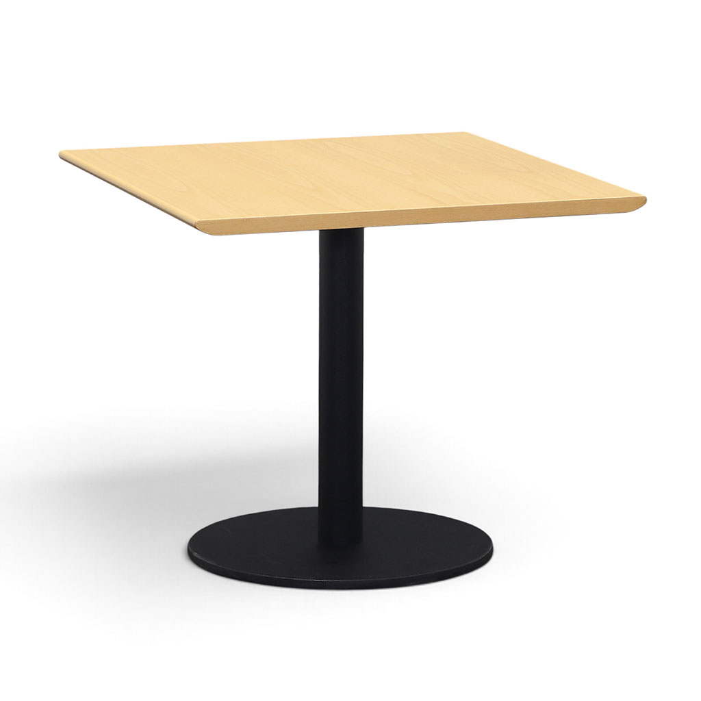 Table de conférence Elan Euroffice 80x80 cm, Hêtre/Anthracite, Carré, Normalement utilisé, Table - Pour les réunions professionnelles