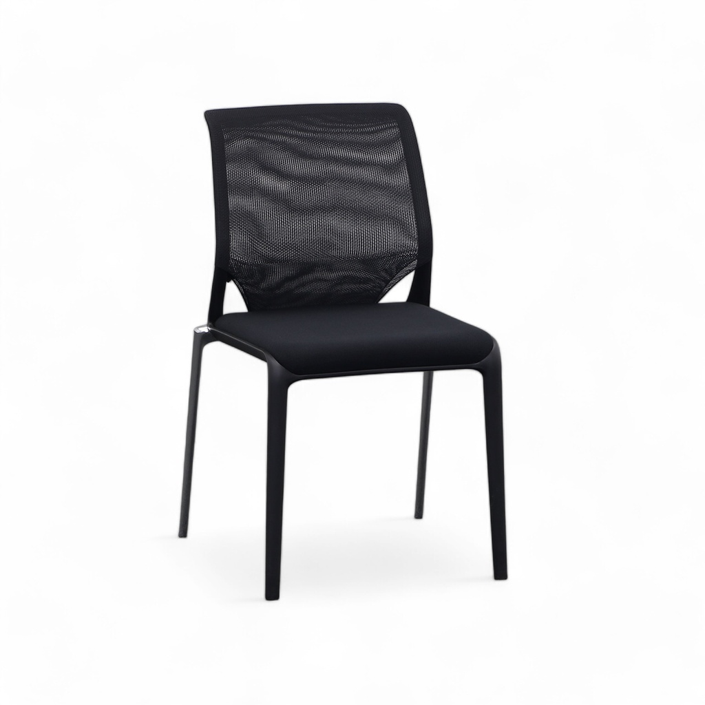 Konferenzstuhl Stuhl Vitra Meda Slim (Schwarz, Gut)