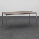 Bürotisch mit Chromstahlgestell