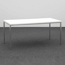 Bürotisch mit Chromstahlgestell