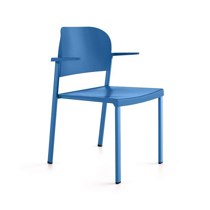 4-Fuss Stühle IBEBI Bio (Blau, Neu)