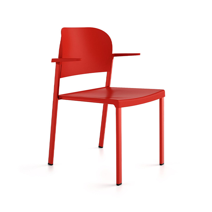 4-Fuss Stühle IBEBI Bio (Sehr gut, Rot)