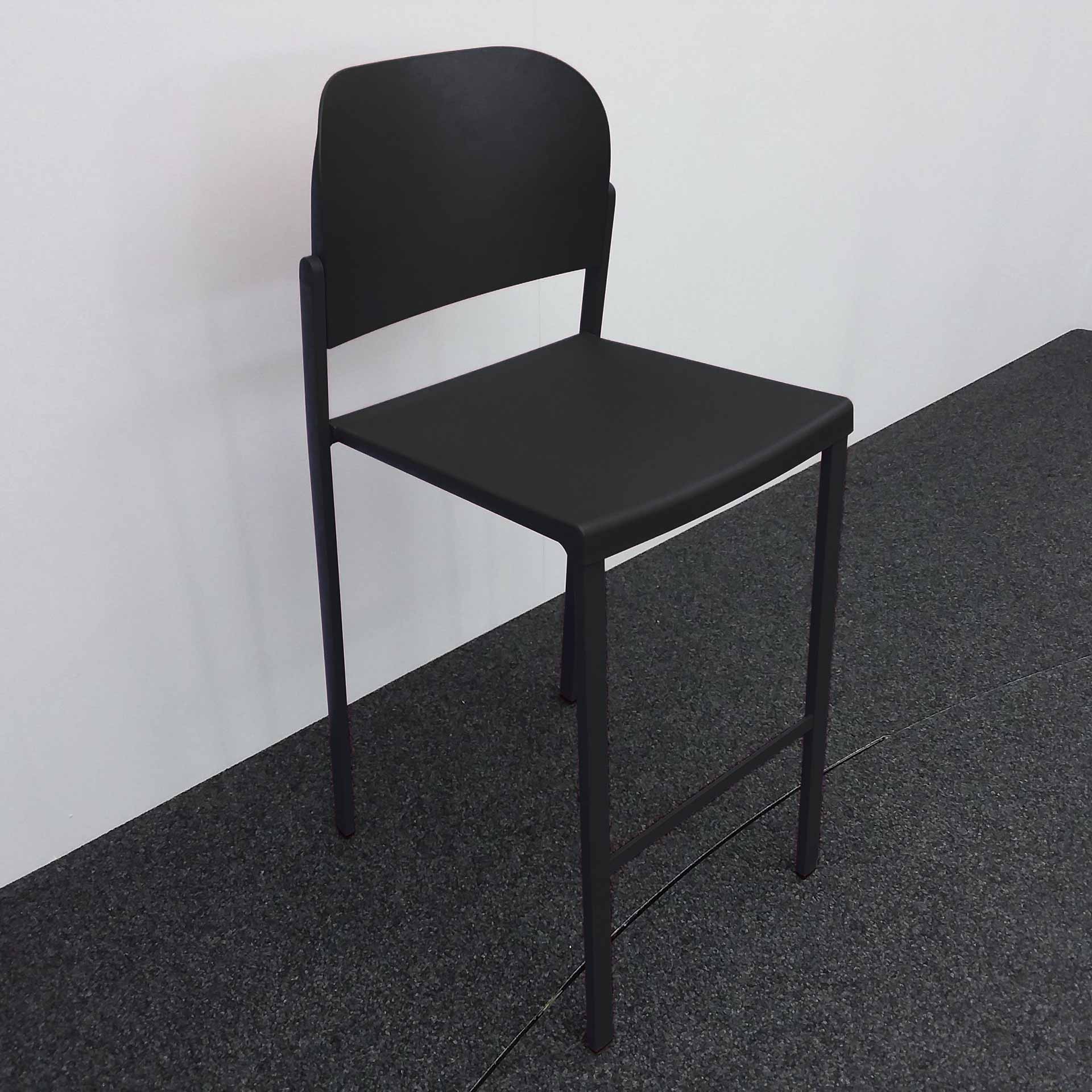 Chaises hautes IBEBI Recycled Bio, Noir sans accoudoirs, Nouveau, Tabouret de comptoir - Pratique & confortable