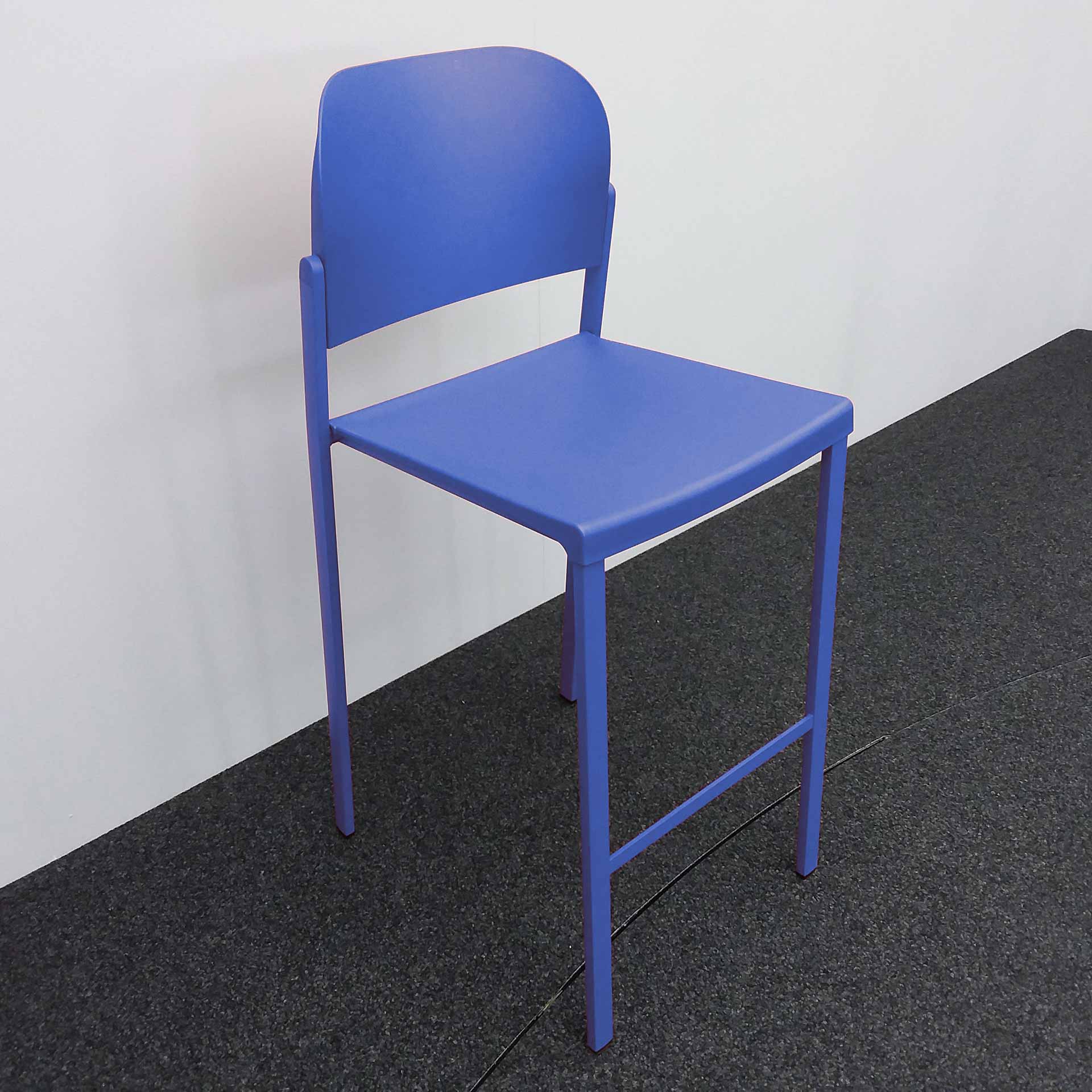 Chaises hautes IBEBI Recycled Bio, Bleu sans accoudoirs, Nouveau, Tabouret de comptoir - Pratique & confortable