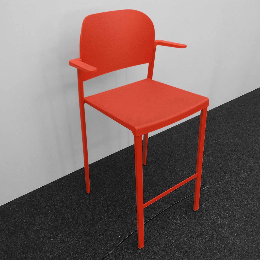 Hochstühle IBEBI Bio (Neu, Rot, mit Fixarmlehnen)