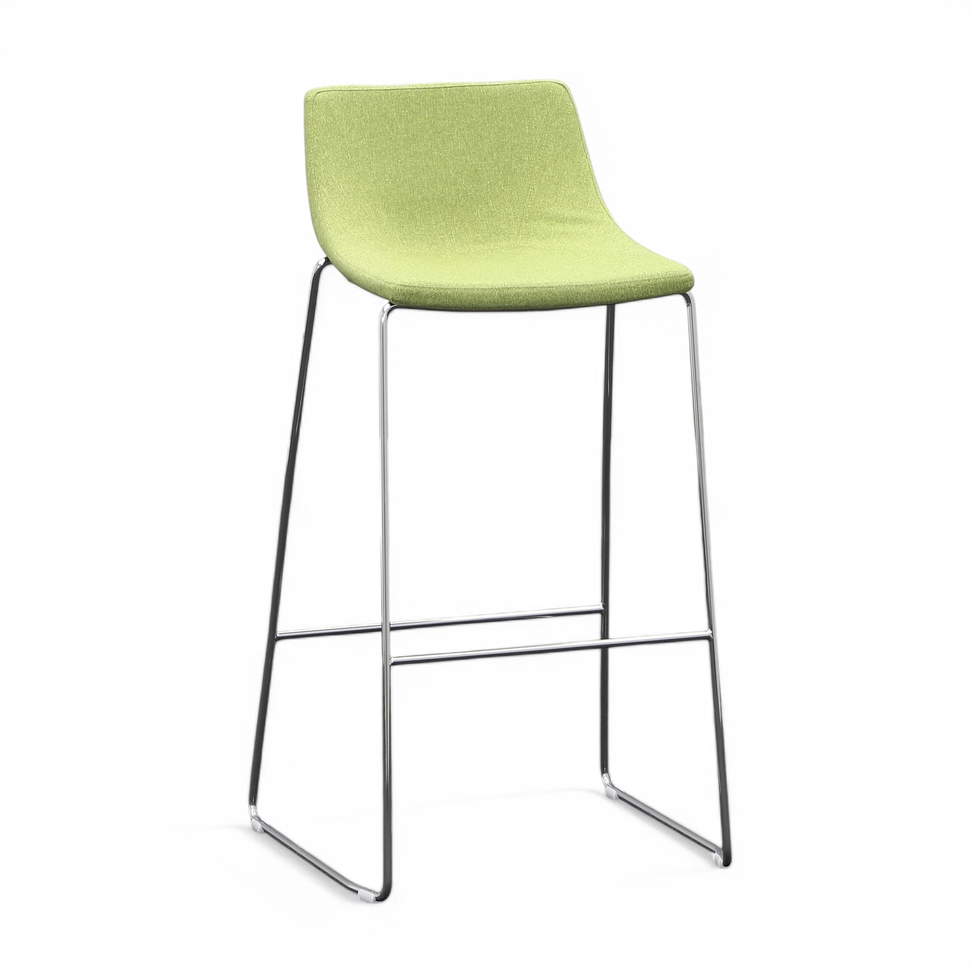 Barhocker Milani Ellipse, Grün ohne Armlehnen, Neu, Tresenhocker - Praktisch & Komfortabel