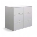 Highboard Lista LO Qub, doppelseitig, Metall