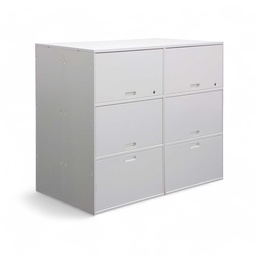 Highboard Lista LO Qub, doppelseitig, Metall