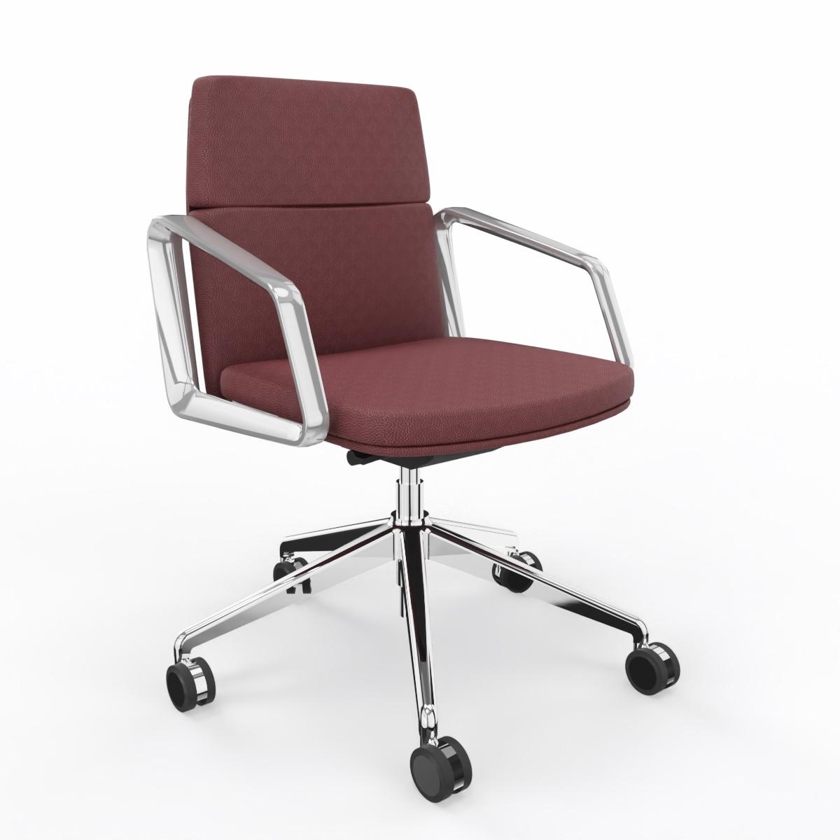 Bürodrehstuhl LAS LEAD mit Fixarmlehnen, Rot, Neu, Ergonomischer Stuhl - ideal für flexibles Arbeiten