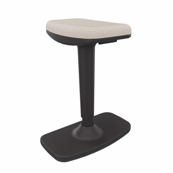 Image of Bürohocker LAS PROVINO Lichtgrau, Dynamisches Sitzen - optimal für gesundes Sitzen