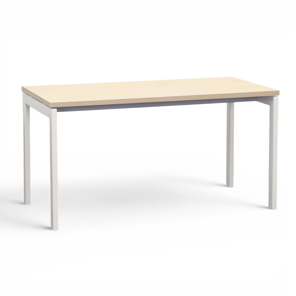 Bureau Mdd Ogi 140x70 cm, Chêne/Blanc, Nouveau, Table de bureau - pour le bureau ou le home office