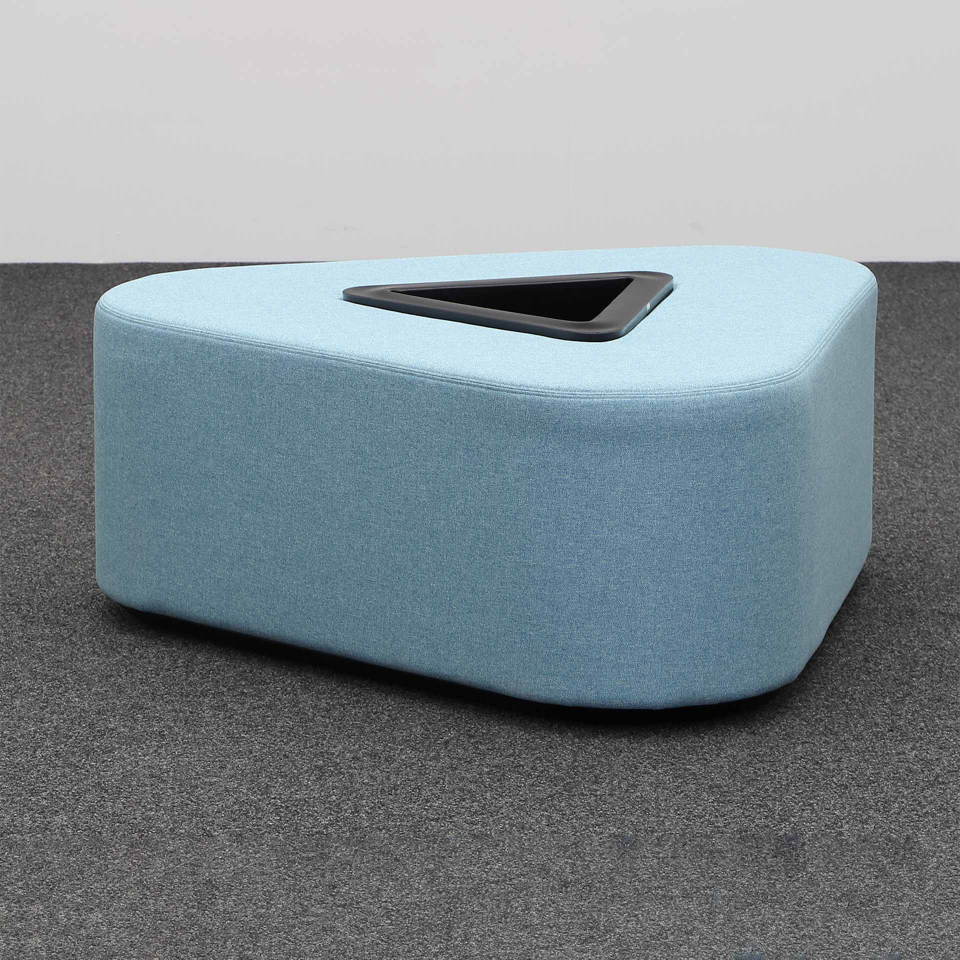 Bürohocker mit Pflanzentopf Mdd Hana (Blau, Neu)