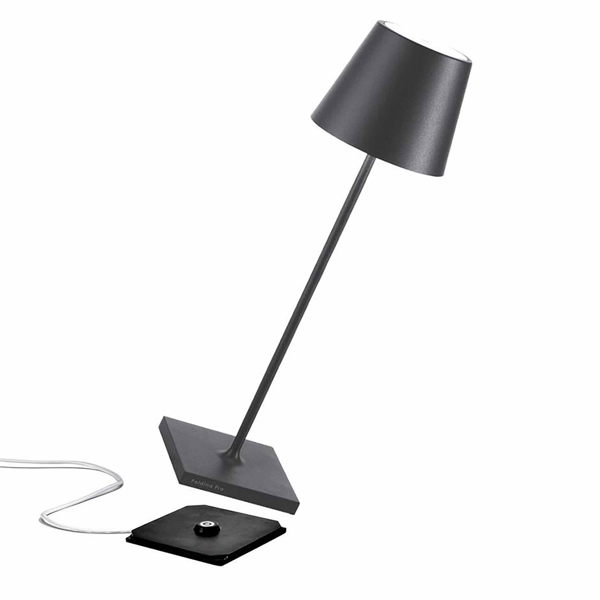 Tischlampen Zafferano Poldina (Anthrazit, Neu)