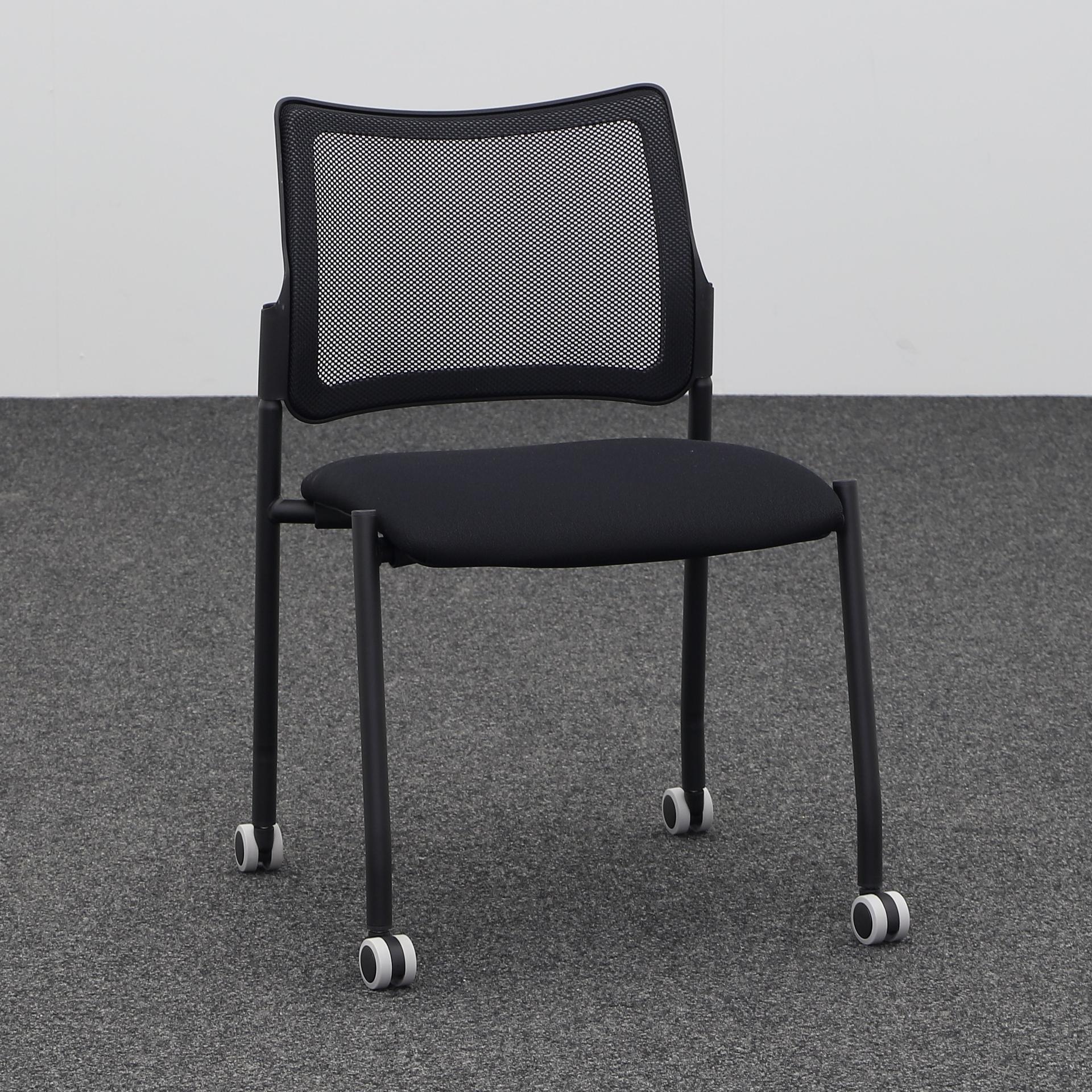 Image of 4-Fuss Stühle Milani Maia Schwarz ohne Armlehnen, Neu – Perfekt für Büro und Empfang