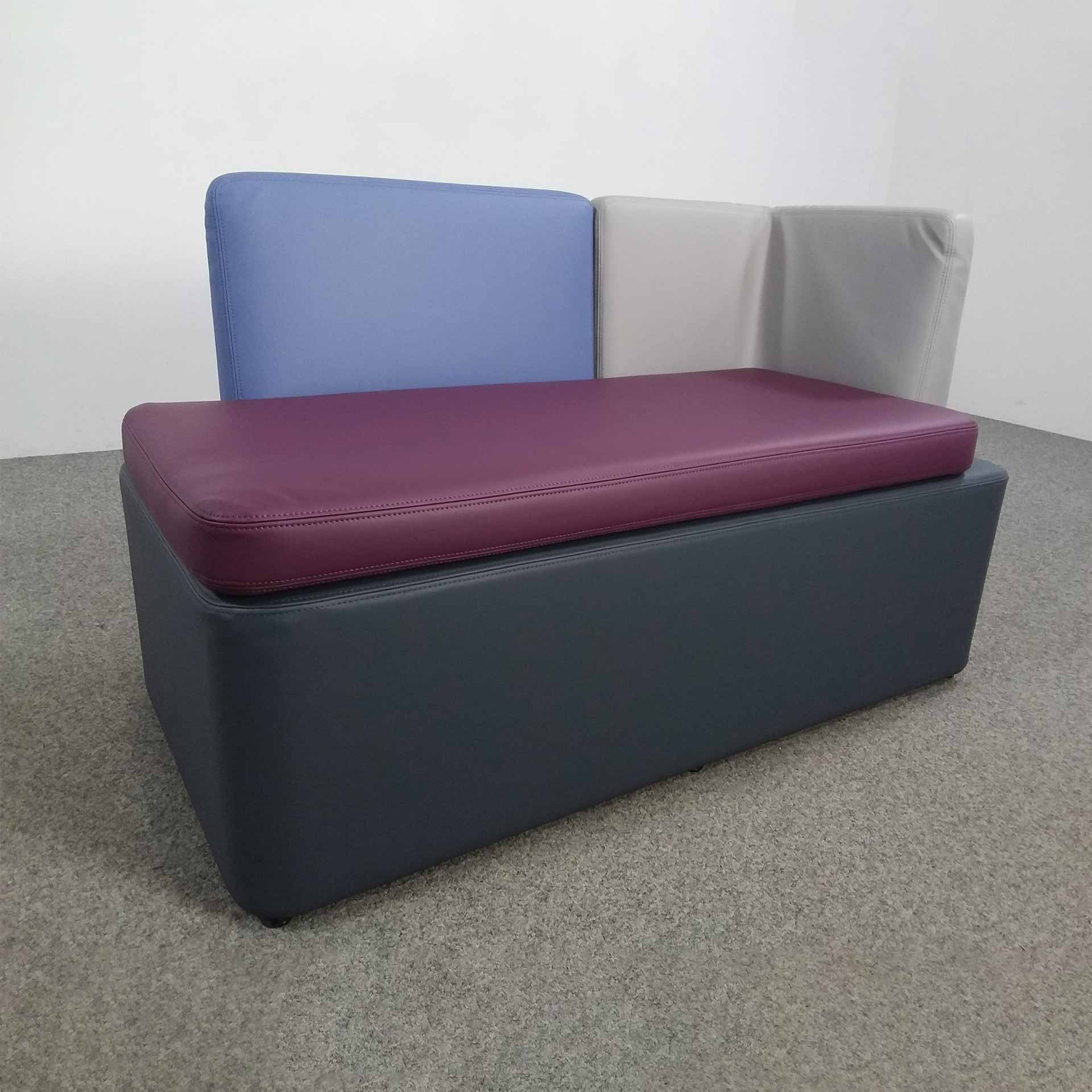 2 places Canapés de salon Mdd Kaiva, 113.0 x 51.0 cm, Violet, Nouveau, Élégance & confort - Idéal pour les moments de détente