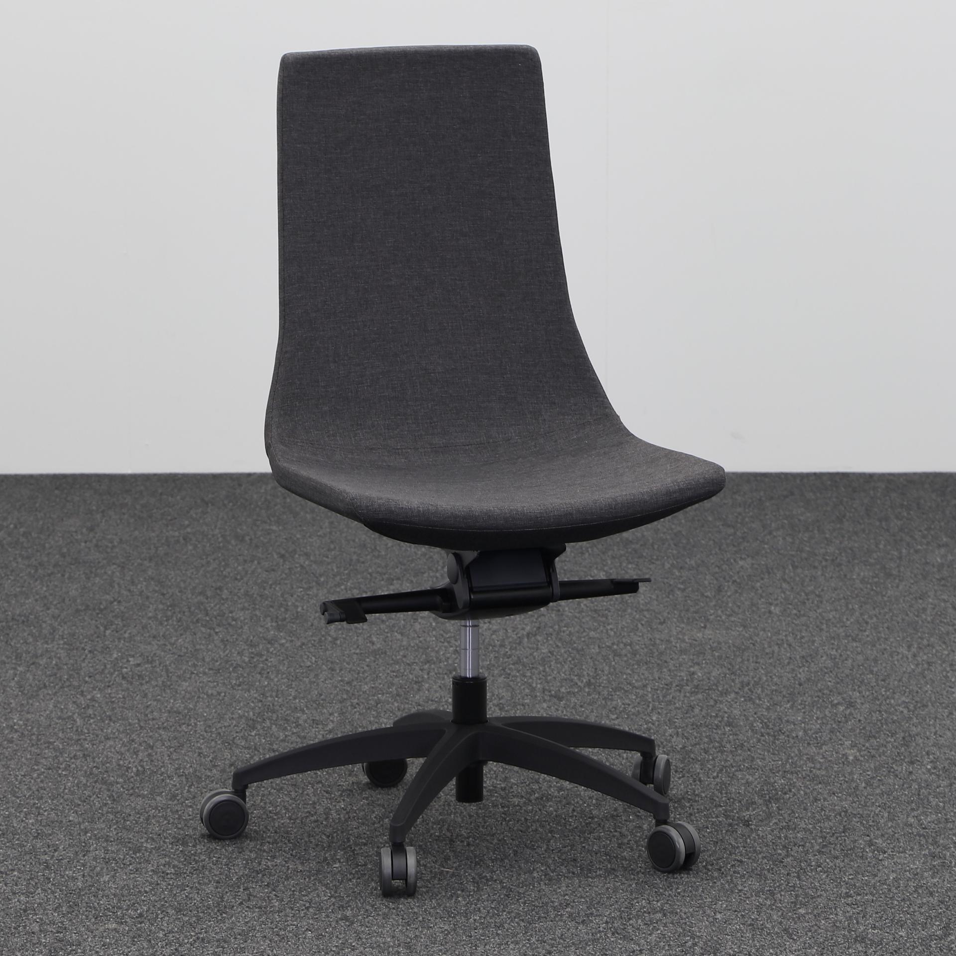 Chaise de bureau Narbutas North Cape sans accoudoirs, Anthracite, Nouveau, Chaise ergonomique - idéale pour un travail flexible