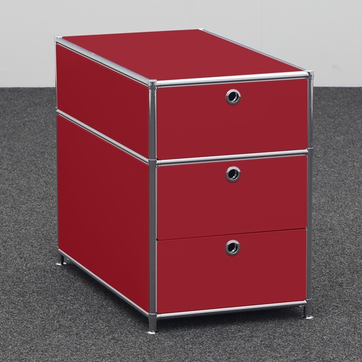 Standcontainer System4 (Rot, Neu, mit Schublade)
