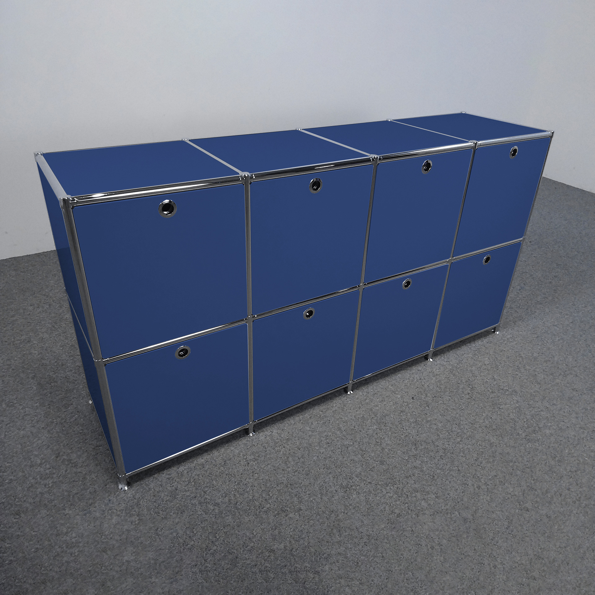 Image of Sideboard System4 152.0 x 40.0 cm, Dunkelblau, Neu - Ideal für zeitloses Design