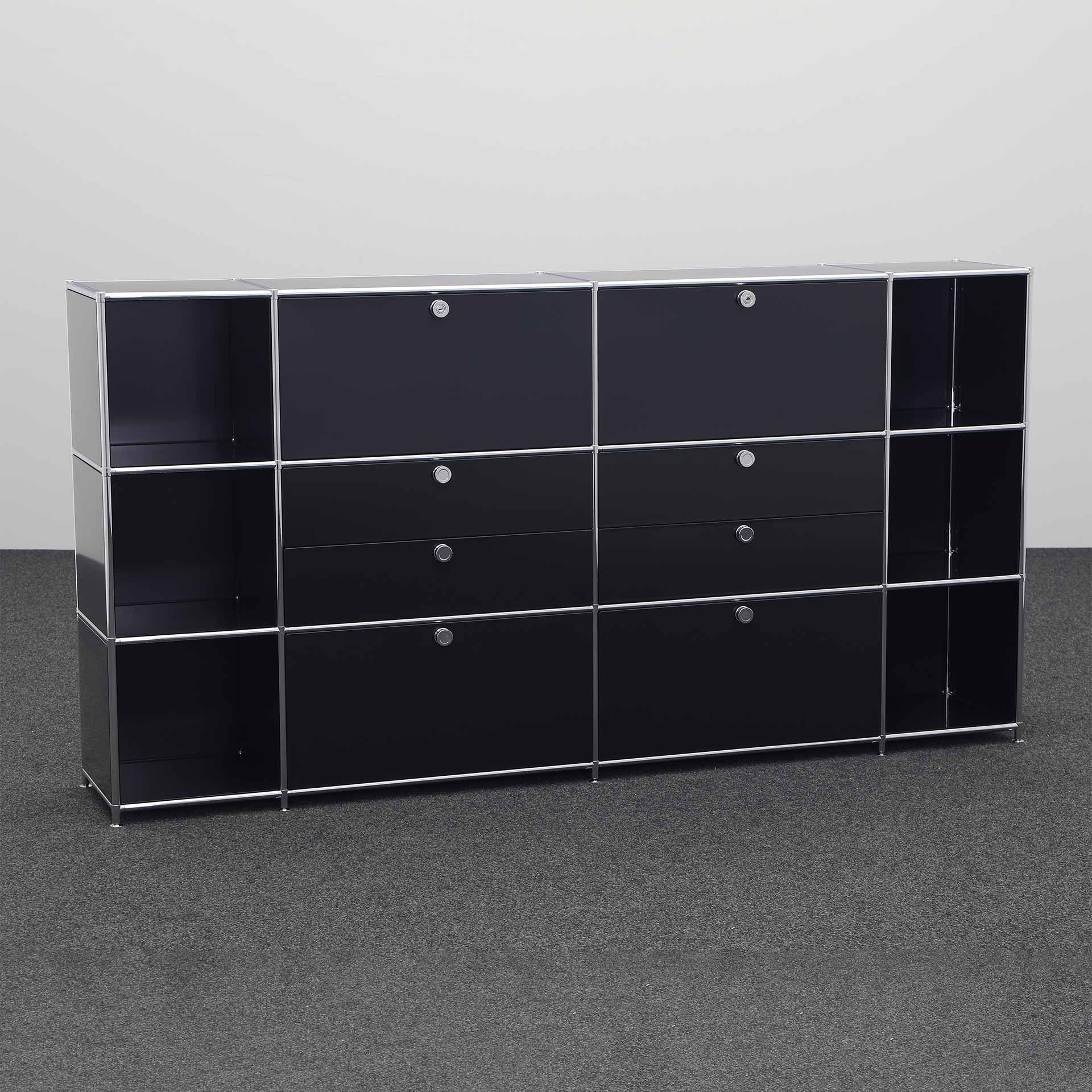Image of Highboard System4 228.0 x 40.0 cm, Schwarz, Neu - Ideal für zeitloses Design