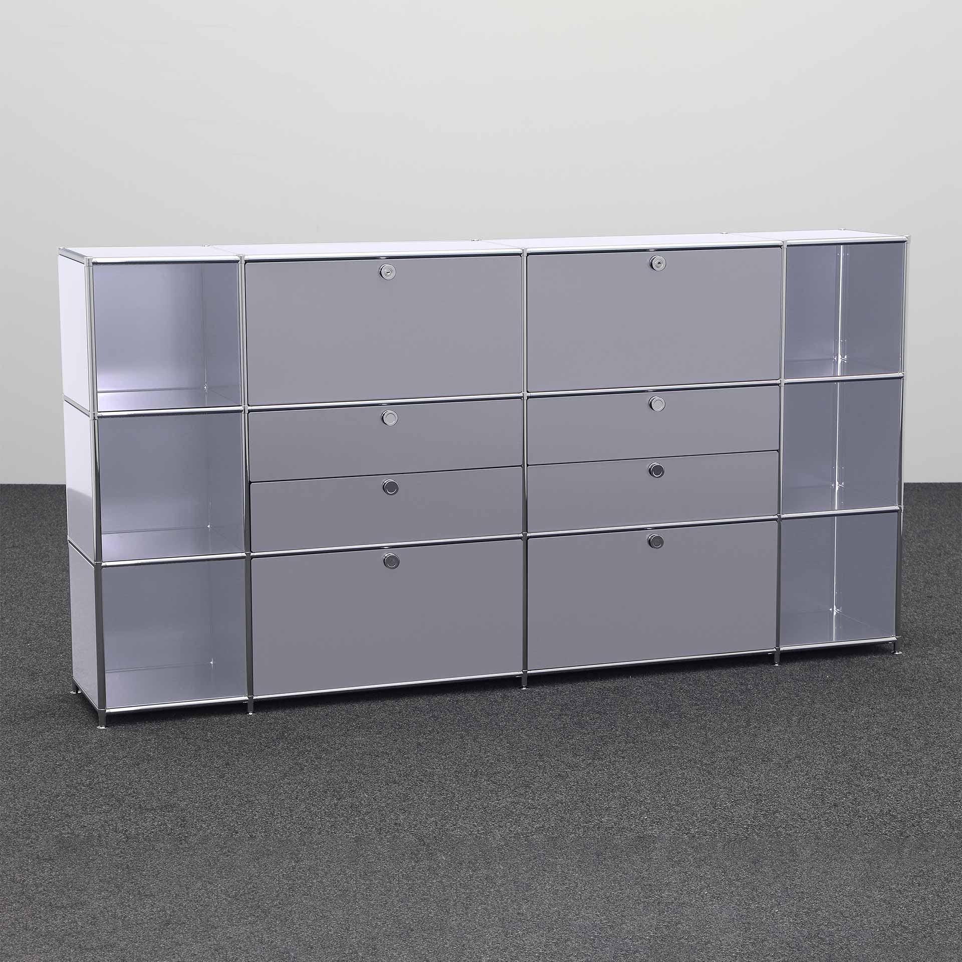 Image of Highboard System4 228.0 x 40.0 cm, Silbergrau, Neu - Ideal für zeitloses Design
