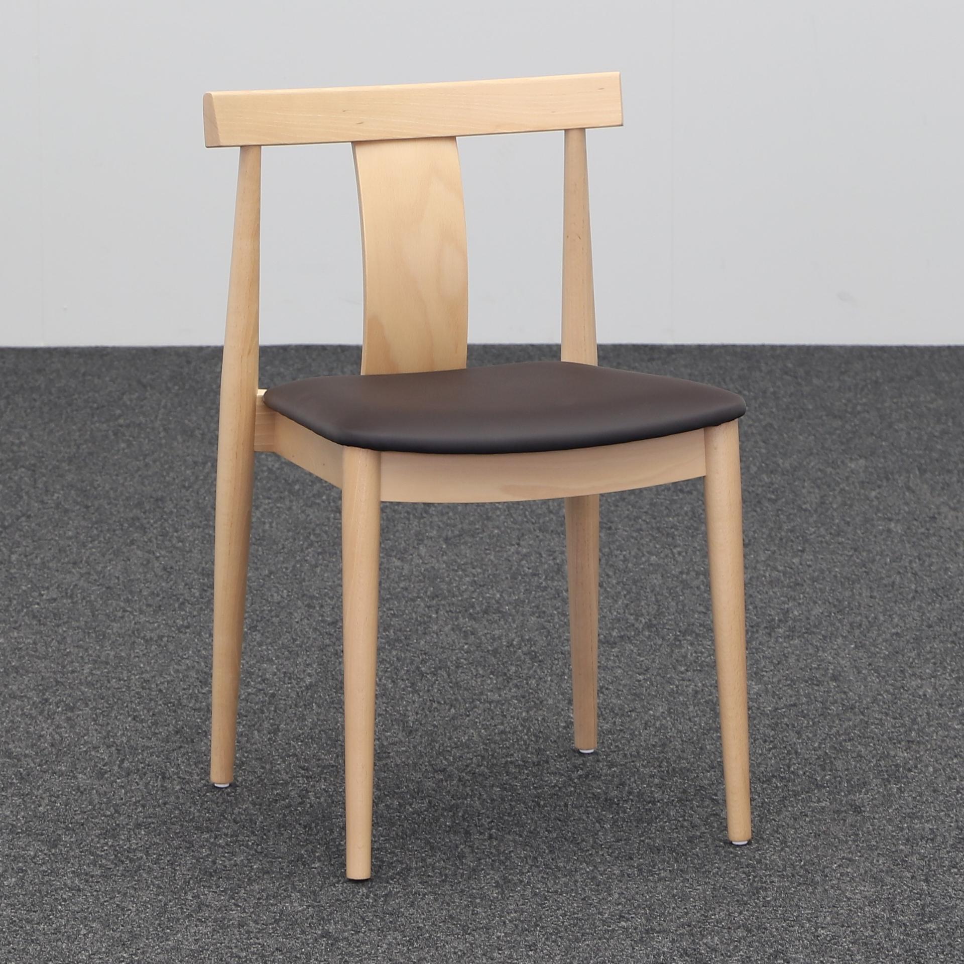 4-Fuss Stuhl Sedex Blog Braun ohne Armlehnen, Neu – Perfekt für Büro und Empfang