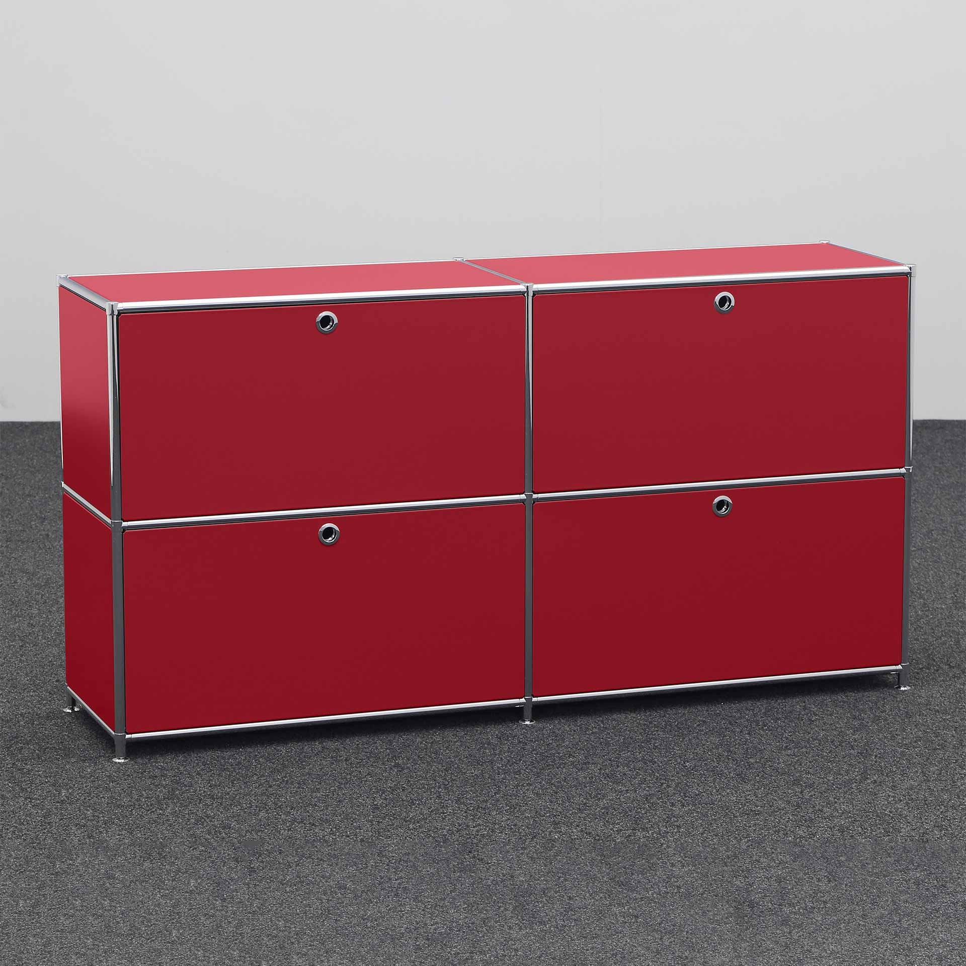 Image of Sideboard System4 151.0 x 40.0 cm, Rot, Neu - Ideal für zeitloses Design