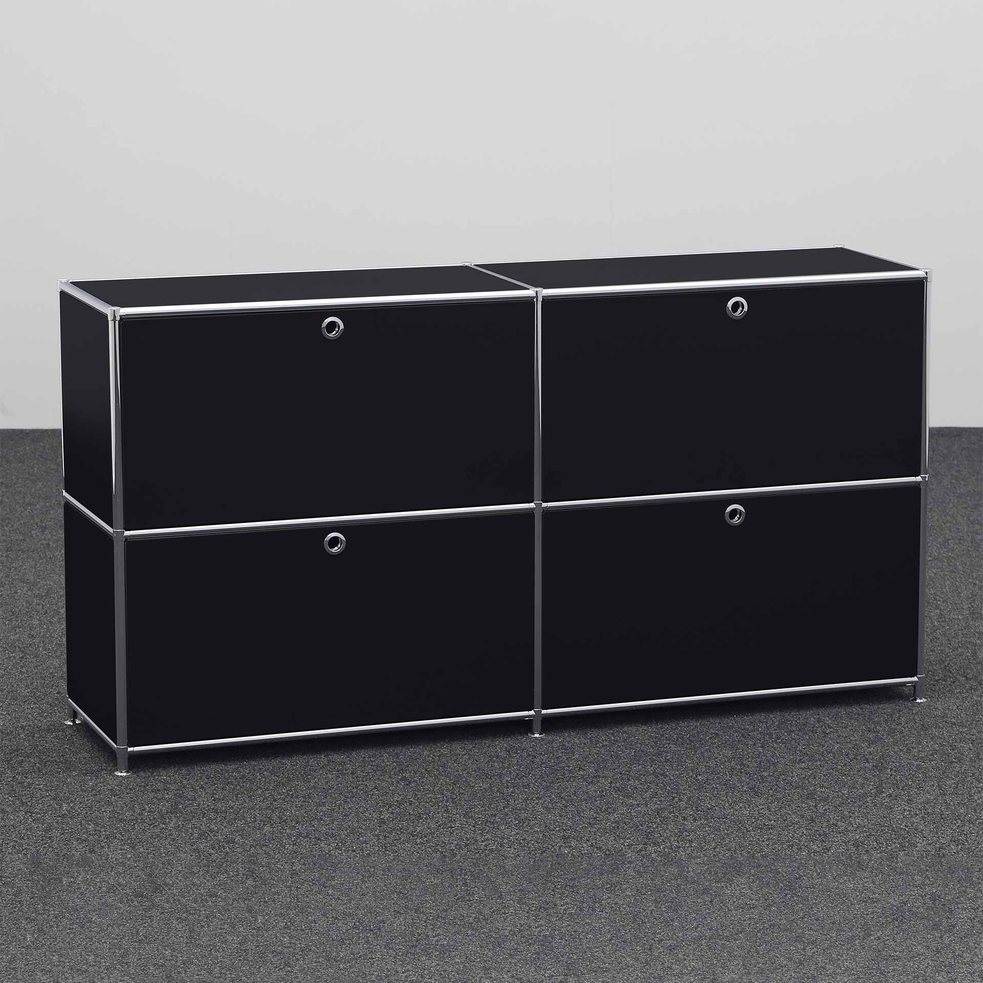 Image of Sideboard System4 151.0 x 40.0 cm, Schwarz, Neu - Ideal für zeitloses Design