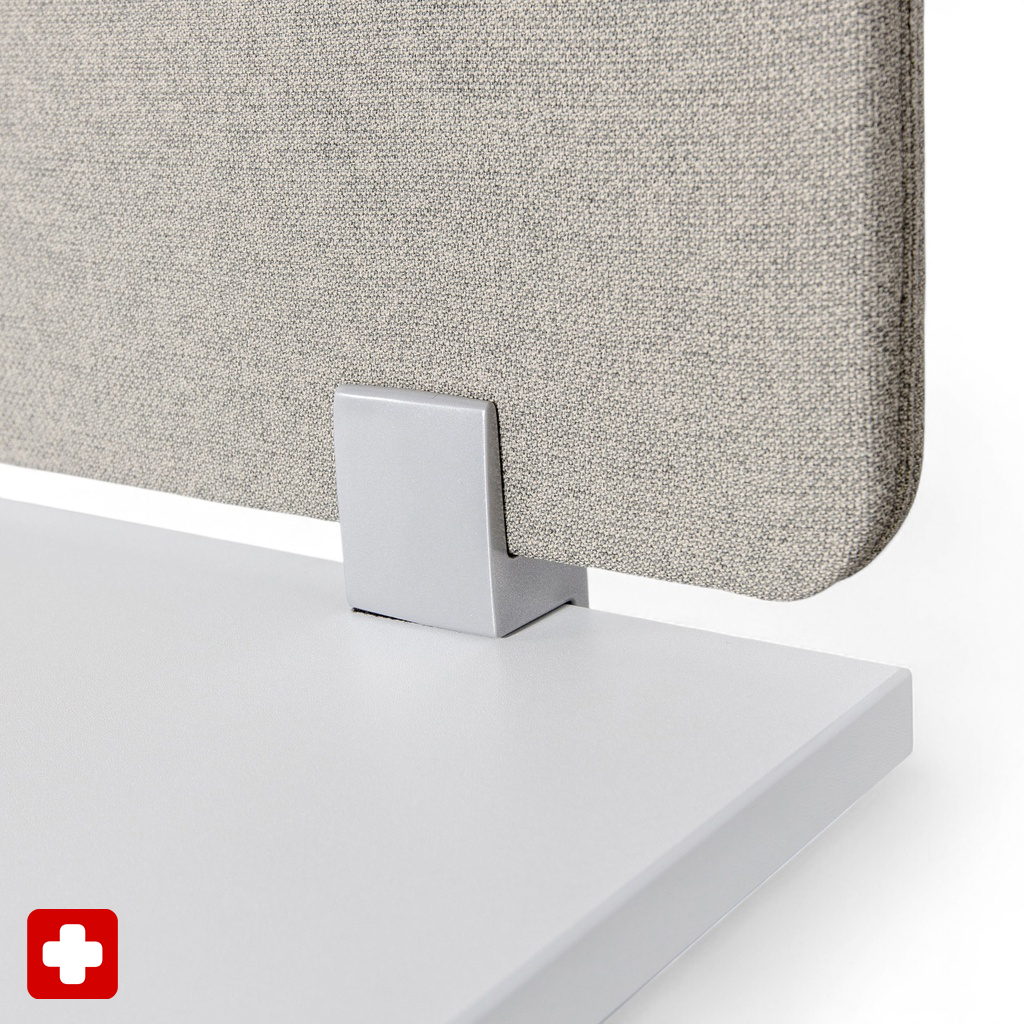 Image of Akustik Tischblende Tradingzone Proline 180x40 cm, Grau, Neu