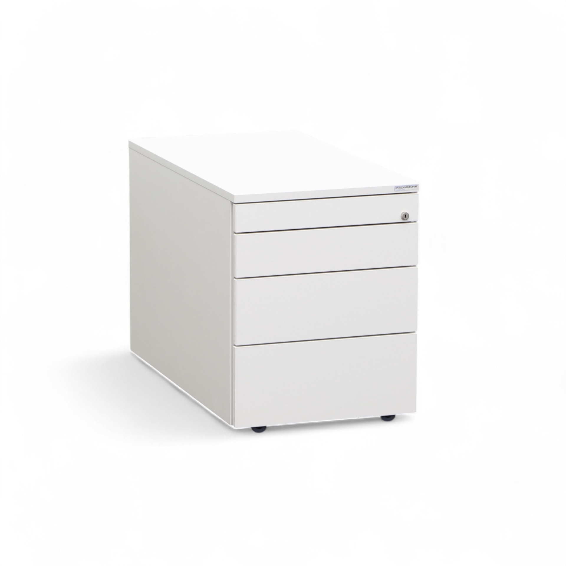 Rollcontainer Tradingzone Smartline, Weiss, mit Schubladen, Neu – perfekt für modernes Büro