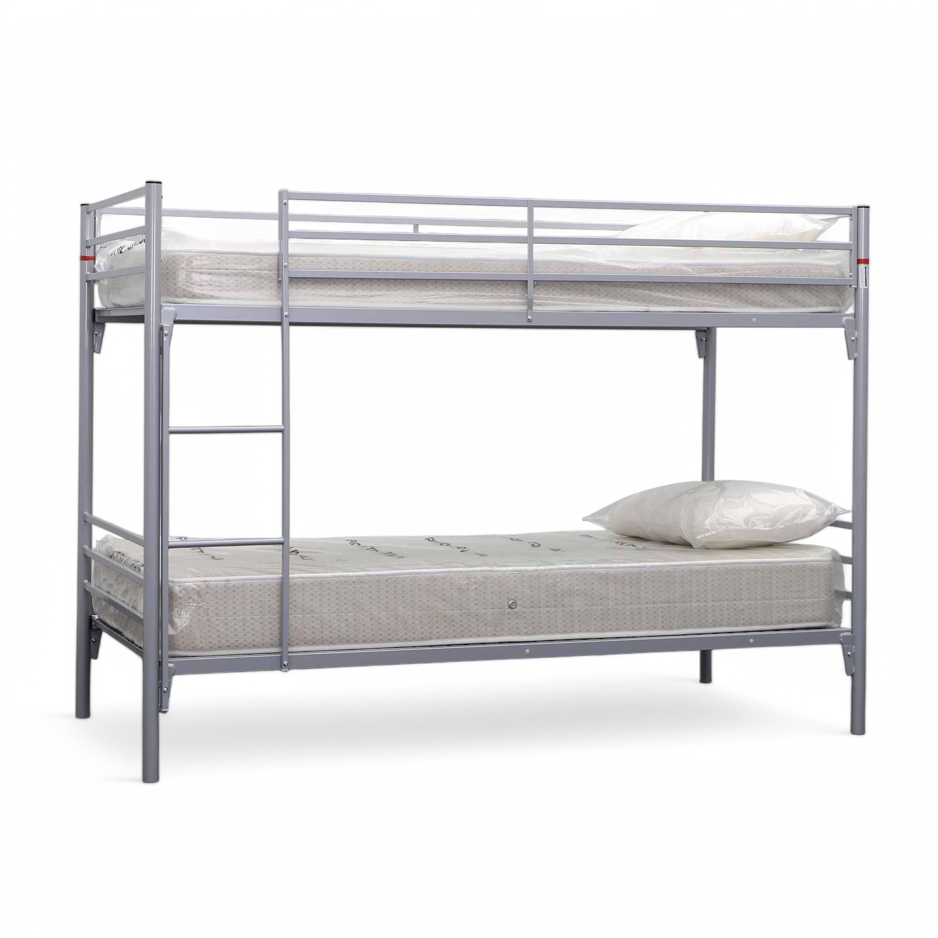 Metal bunk beds incl. mattresses Tradingzone Steelline (New)