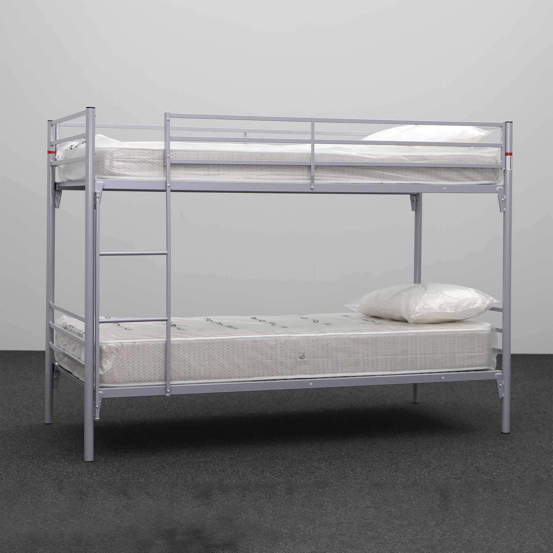 Metal bunk beds incl. mattresses Tradingzone Steelline (New)