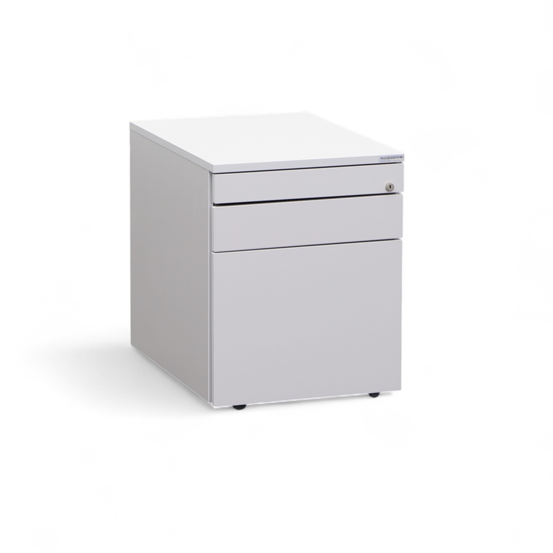 Caisson roulant Tradingzone Smartline, Gris clair, avec dossiers suspendus et espace de rangement, Nouveau - parfait pour un bureau moderne