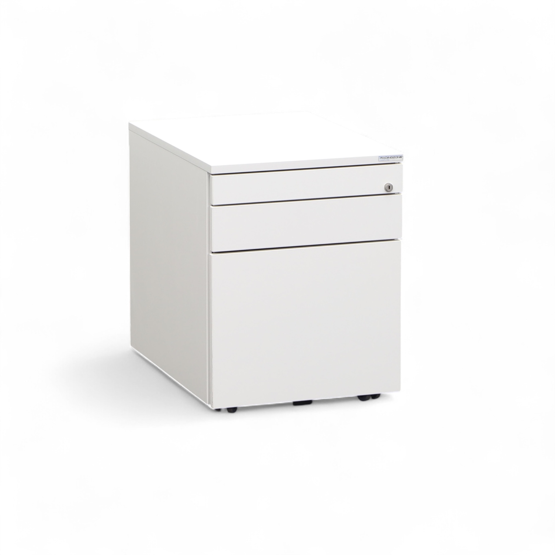 Rollcontainer Tradingzone Smartline, Weiss, mit Hängeregister & Stauraum, Neu – perfekt für modernes Büro