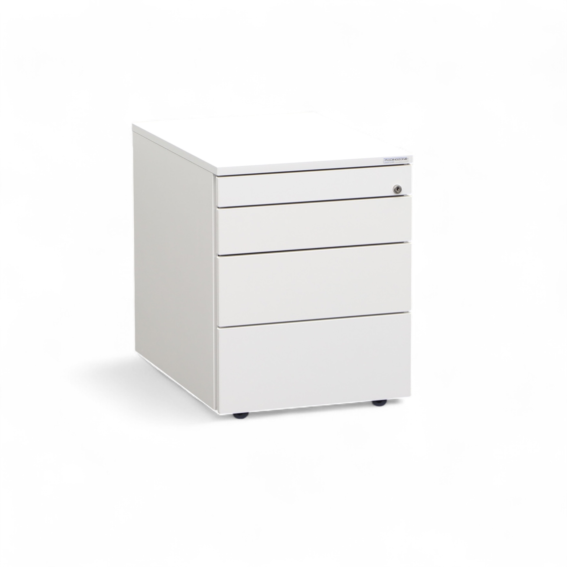 Caisson roulant Tradingzone Smartline, Blanc, avec des tiroirs, Nouveau - parfait pour un bureau moderne