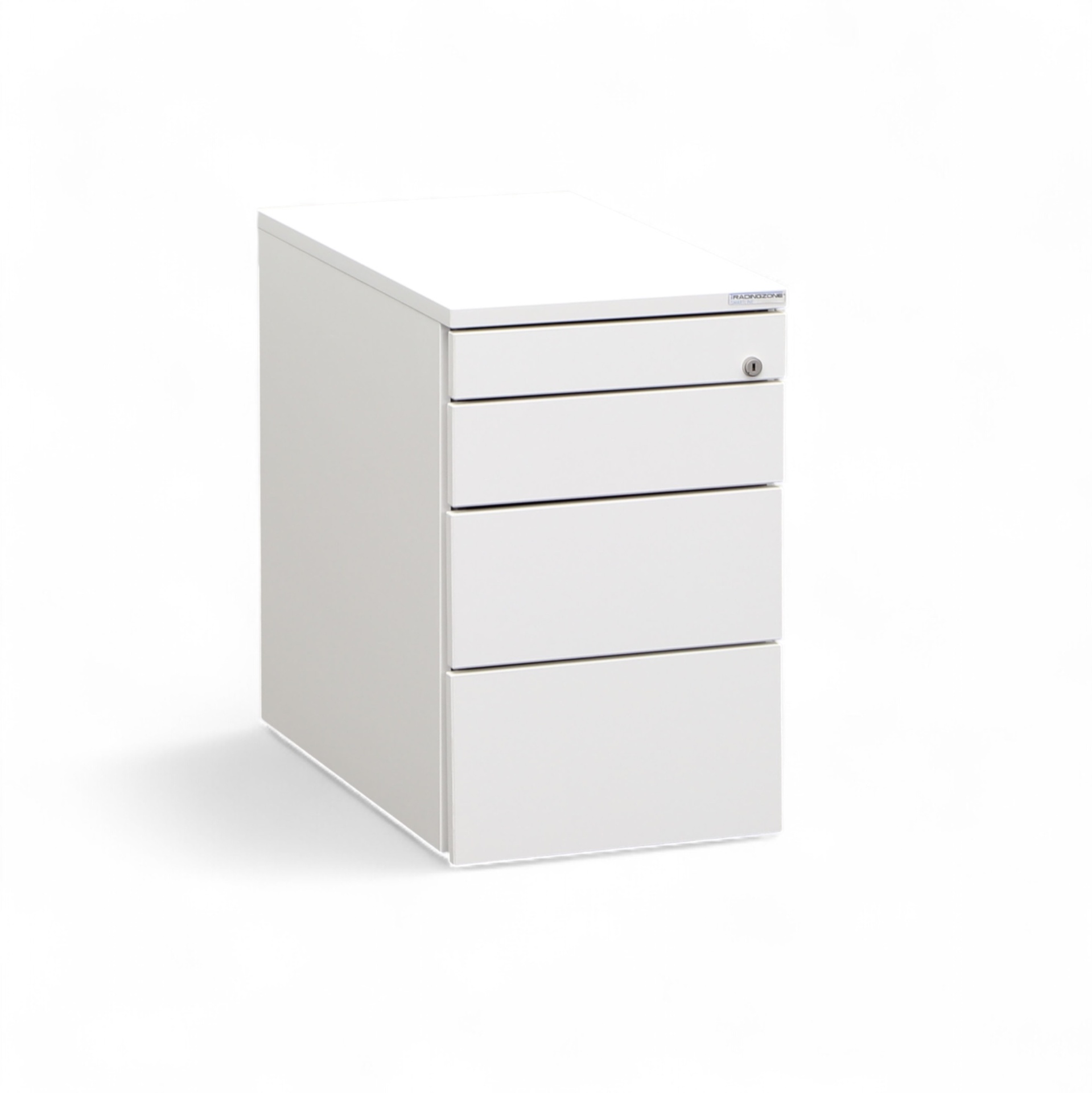Caisson roulant Tradingzone Smartline, Blanc, avec des tiroirs, Nouveau - parfait pour un bureau moderne