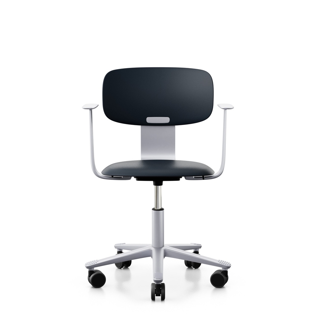 Arbeitsstuhl HAG Tion 2100 (Dunkelblau, Neu, mit Fixarmlehnen)