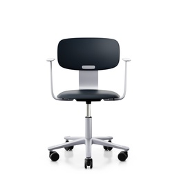 Arbeitsstuhl HAG Tion 2100 (Dunkelblau, Neu, mit Fixarmlehnen)