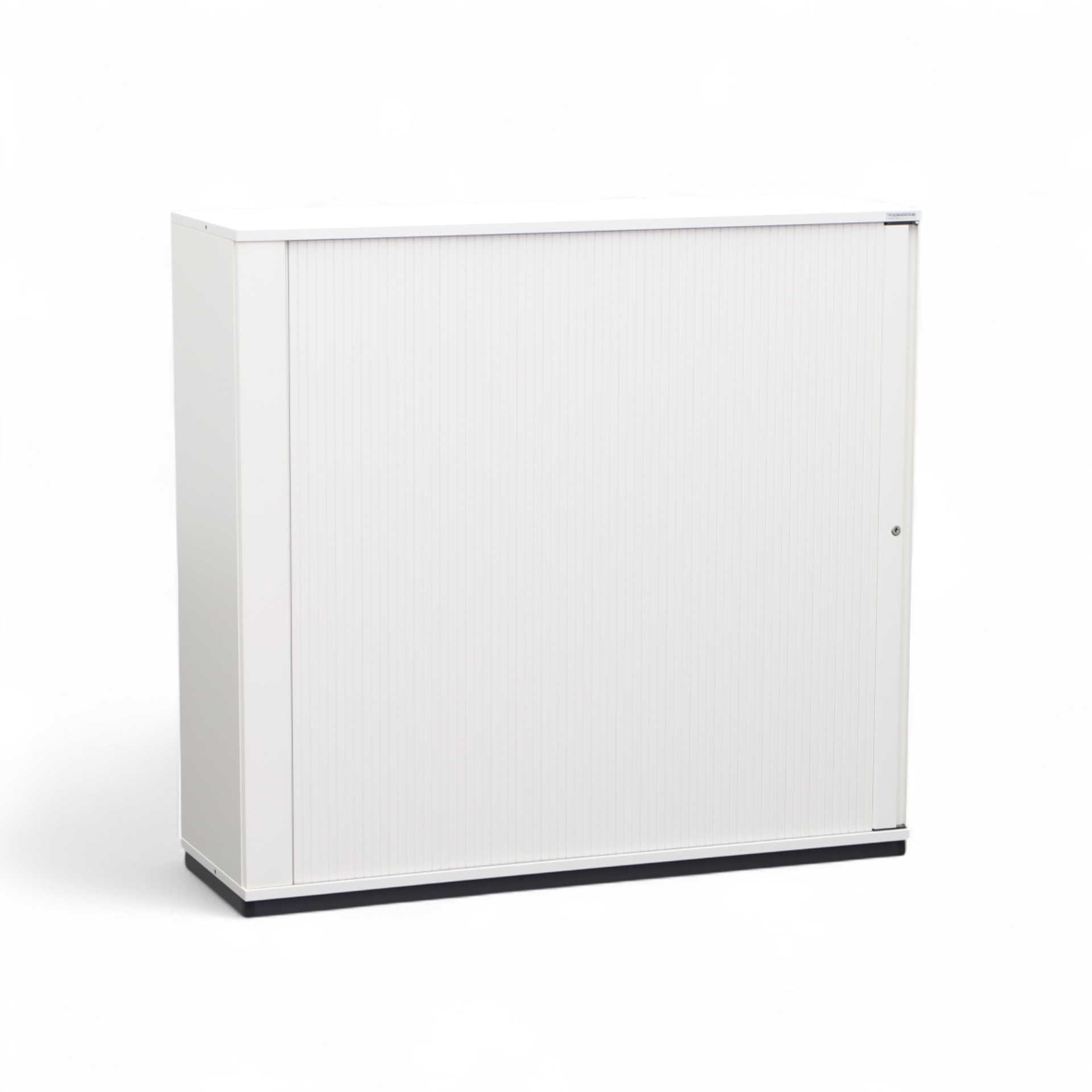 Armoires à rideaux Tradingzone Smartline 120 x 40 x 113 cm, Blanc, avec clé, Nouveau - solution peu encombrante