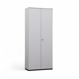 Armoires à portes battantes Tradingzone Smartline (Gris clair, Nouveau, avec clé)