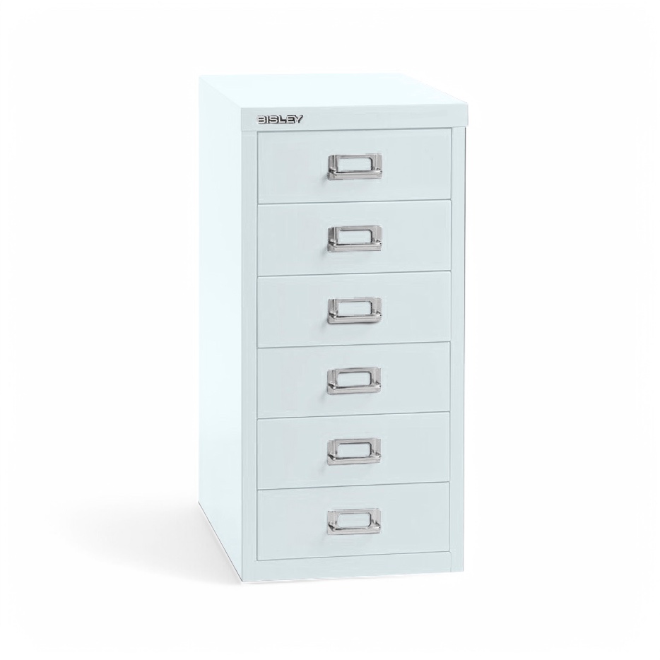 Conteneur sur pied Bisley Multidrawer, Blanc, sans cylindre de fermeture, Nouveau - idéal pour un rangement facile