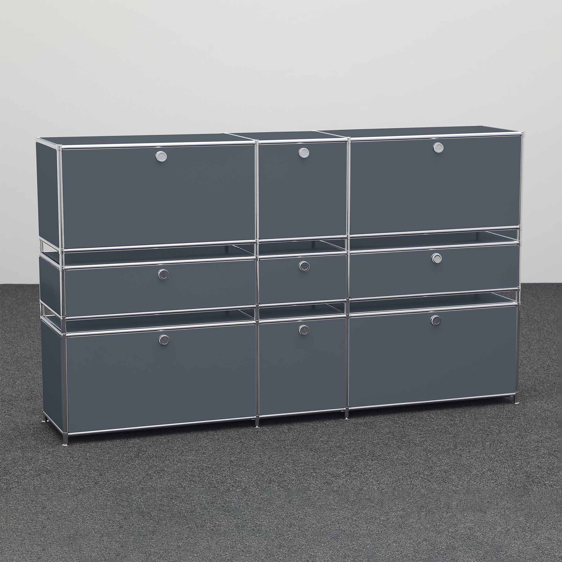 Modulschränke System4 (Anthrazit, Neu)