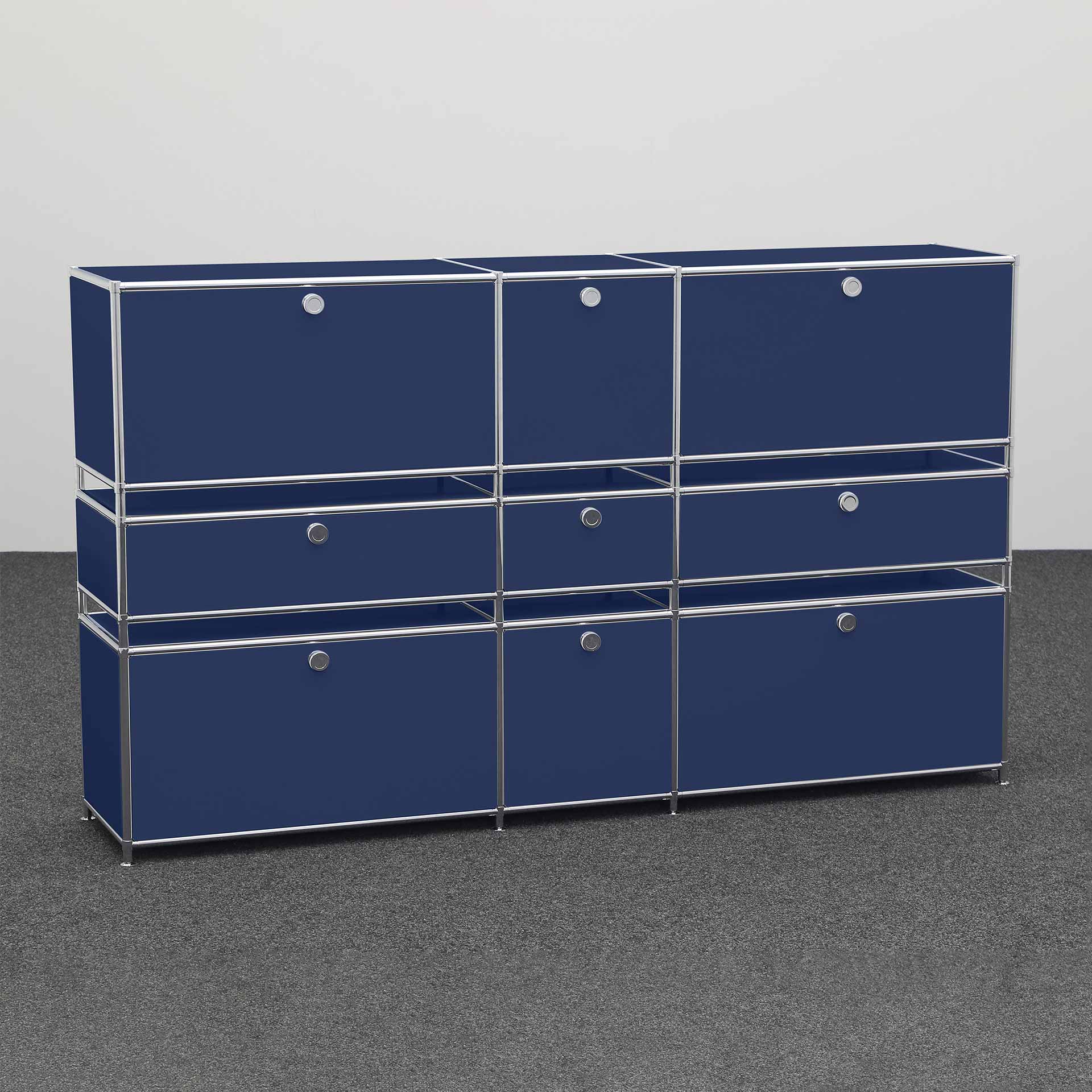 Image of Highboard System4 190.0 x 40.0 cm, Blau, Neu - Ideal für zeitloses Design