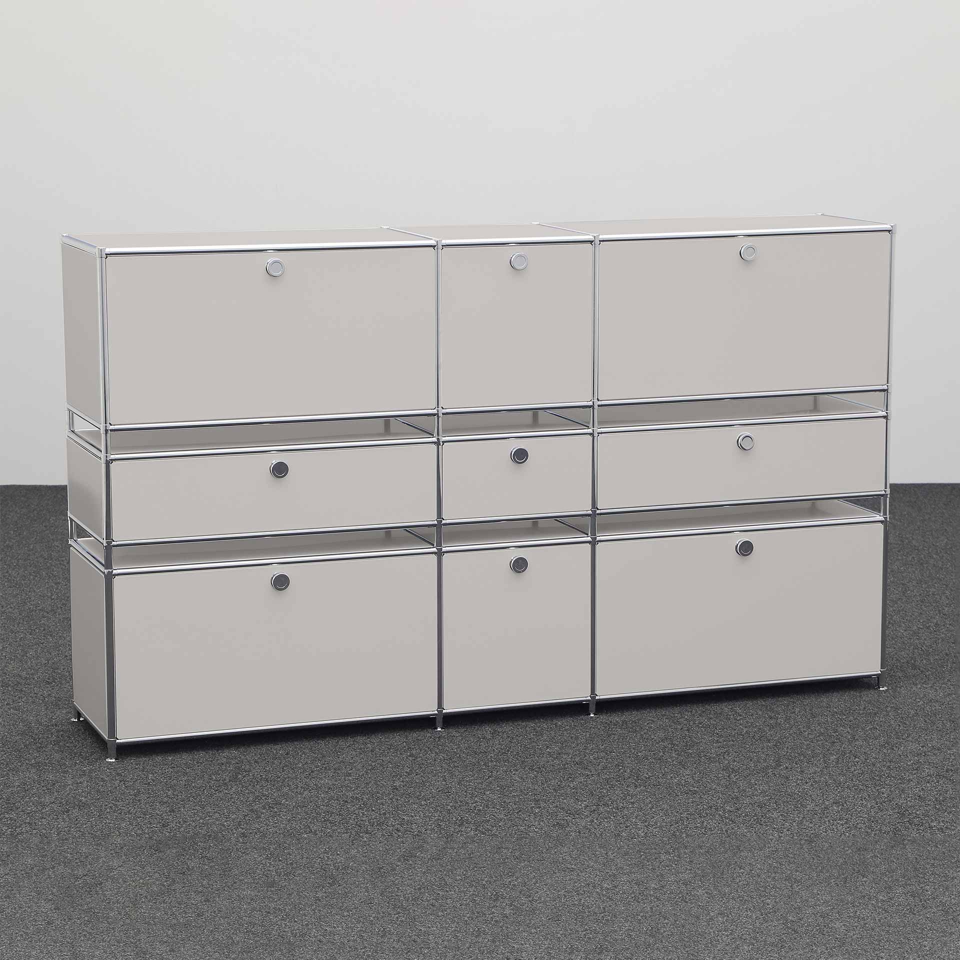 Image of Highboard System4 190.0 x 40.0 cm, Hellgrau, Neu - Ideal für zeitloses Design