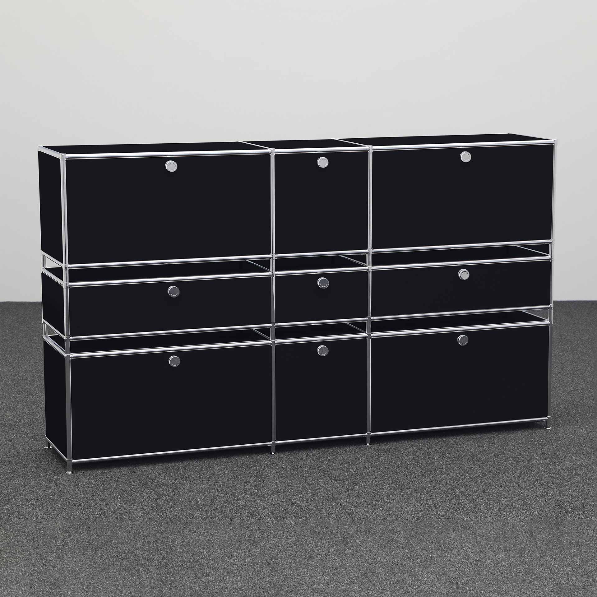 Image of Highboard System4 190.0 x 40.0 cm, Schwarz, Neu - Ideal für zeitloses Design