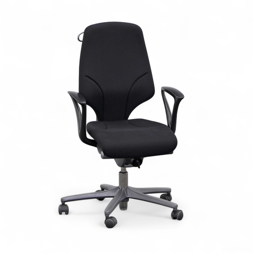 Image of Bürostuhl Giroflex 64 mit Kleiderbügel mit Fixarmlehnen, Schwarz, Normal gebraucht, Ergonomischer Stuhl - ideal für flexibles Arbeiten